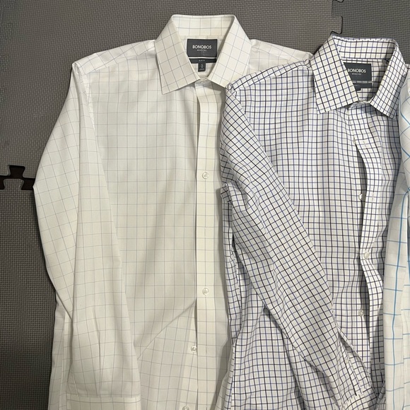 4 x Mens Bonobos Daily Grind Wrinkle-Free Slim Fit Dress Shirt 16 35 - Picture 5 of 11